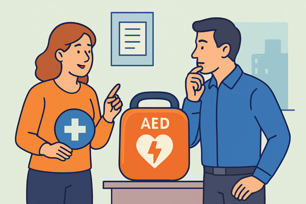 AED-laitteen hankinta työpaikalle – mitä huomioida